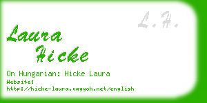 laura hicke business card